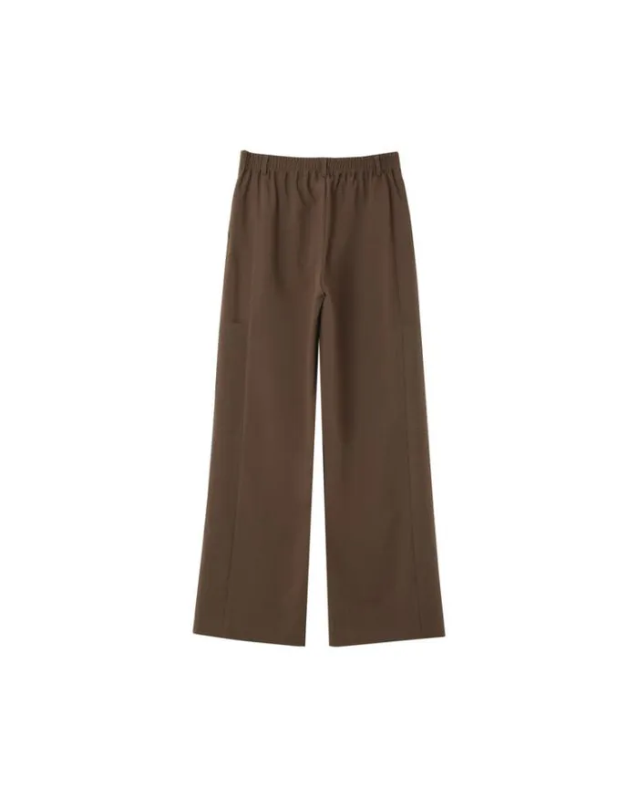 Grace and Mila Flowing Trousers TROUSERS TAUPE NOYOCO 8211 Shop