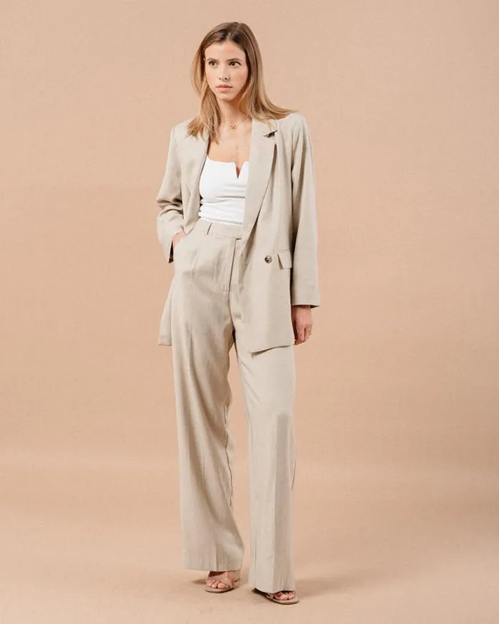 Grace and Mila HighWaisted Trousers TROUSERS BEIGE MARC 8211 Shop