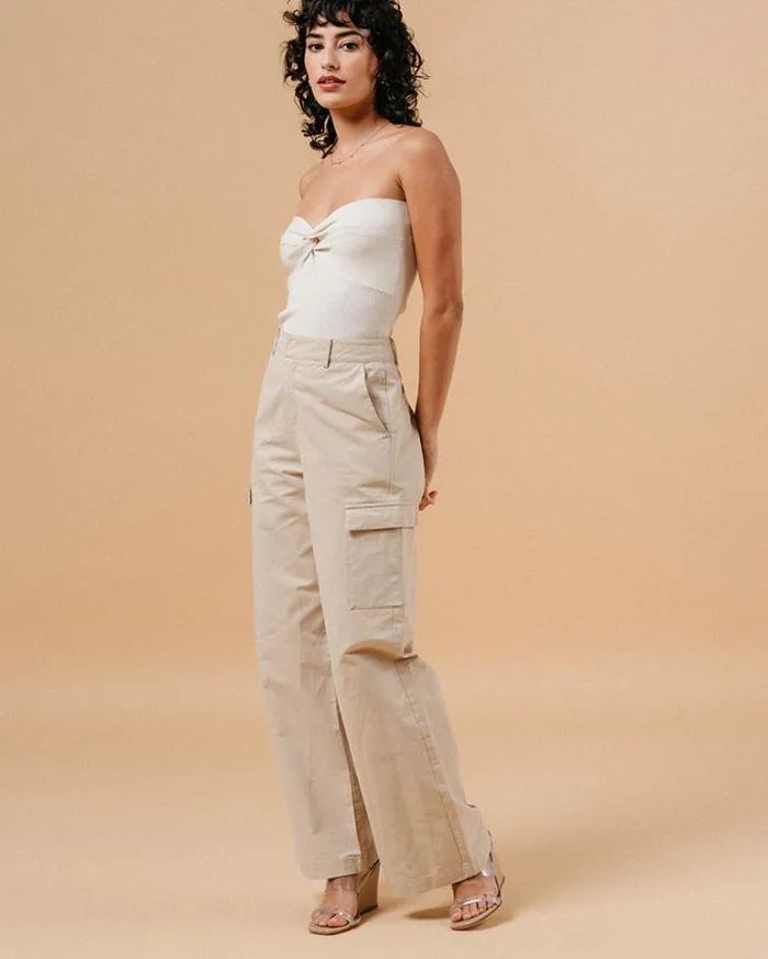 Grace and Mila HighWaisted Trousers TROUSERS BEIGE MATEO 8211 Shop