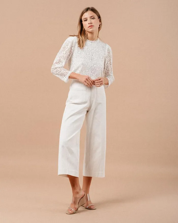 Grace and Mila HighWaisted Trousers TROUSERS BLANC MAURICE 8211 Shop