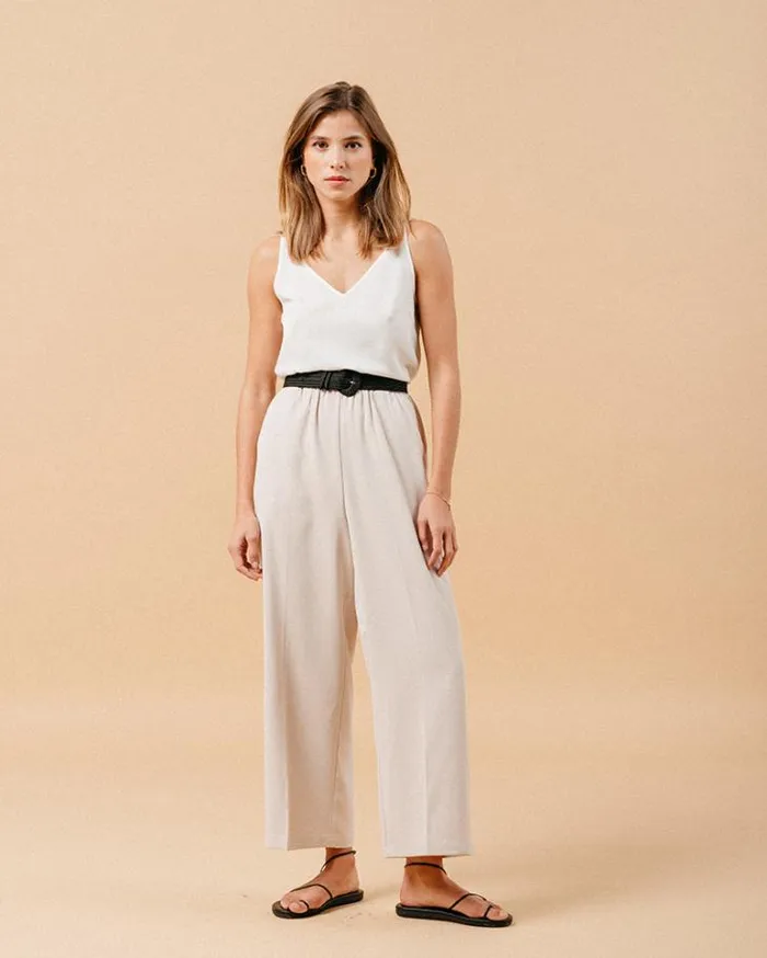 Grace and Mila HighWaisted Trousers TROUSERS ECRU MATCH 8211 Shop