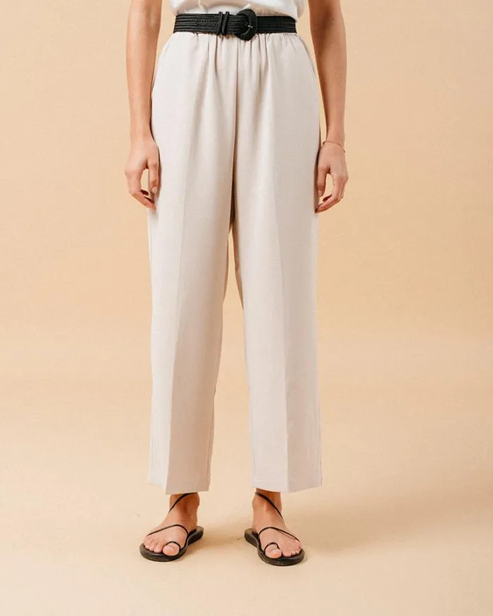 Grace and Mila HighWaisted Trousers TROUSERS ECRU MATCH 8211 Shop