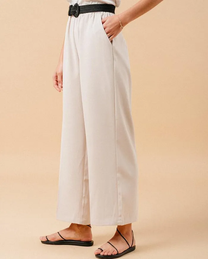 Grace and Mila HighWaisted Trousers TROUSERS ECRU MATCH 8211 Shop