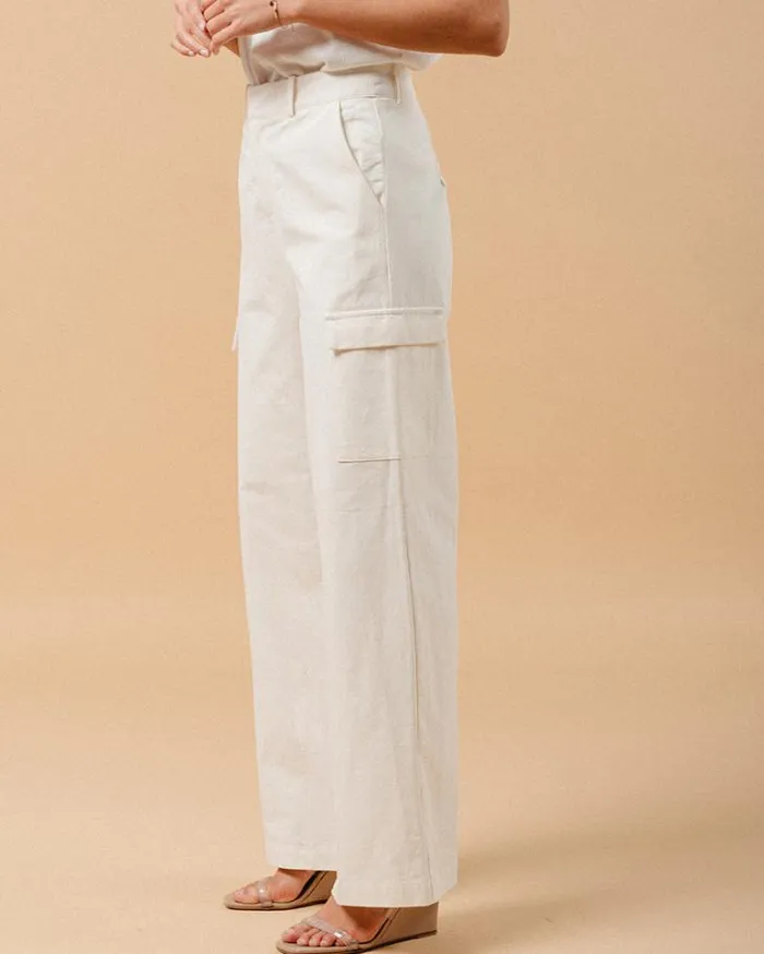 Grace and Mila HighWaisted Trousers TROUSERS ECRU MATEO 8211 Shop