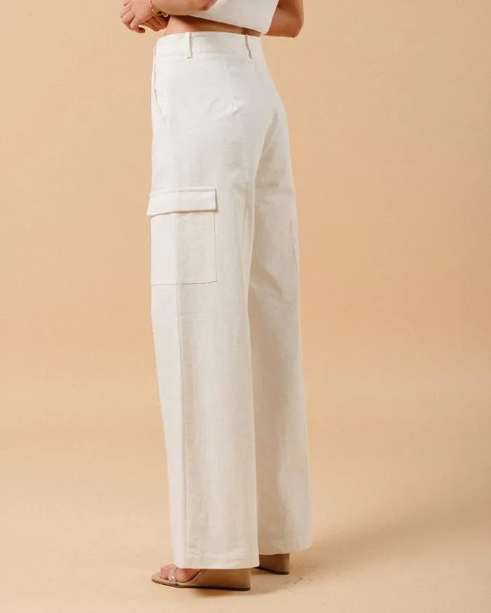 Grace and Mila HighWaisted Trousers TROUSERS ECRU MATEO 8211 Shop