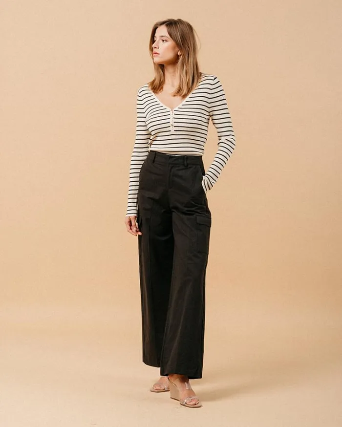Grace and Mila HighWaisted Trousers TROUSERS NOIR MATEO 8211 Shop
