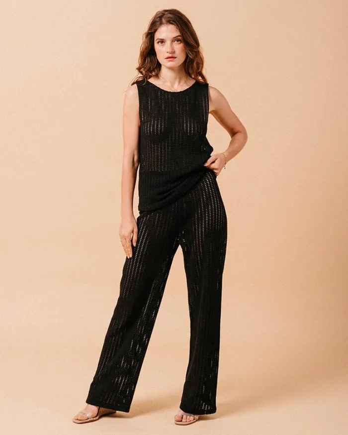 Grace and Mila HighWaisted Trousers TROUSERS NOIR MORGANE 8211 Shop