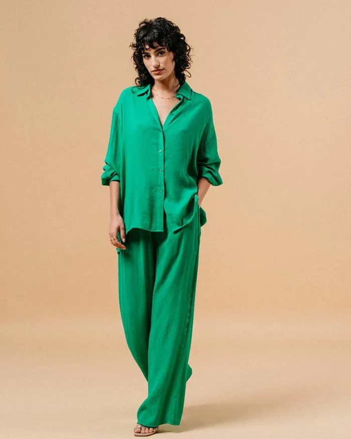 Grace and Mila HighWaisted Trousers TROUSERS VERT MATISSE 8211 Shop