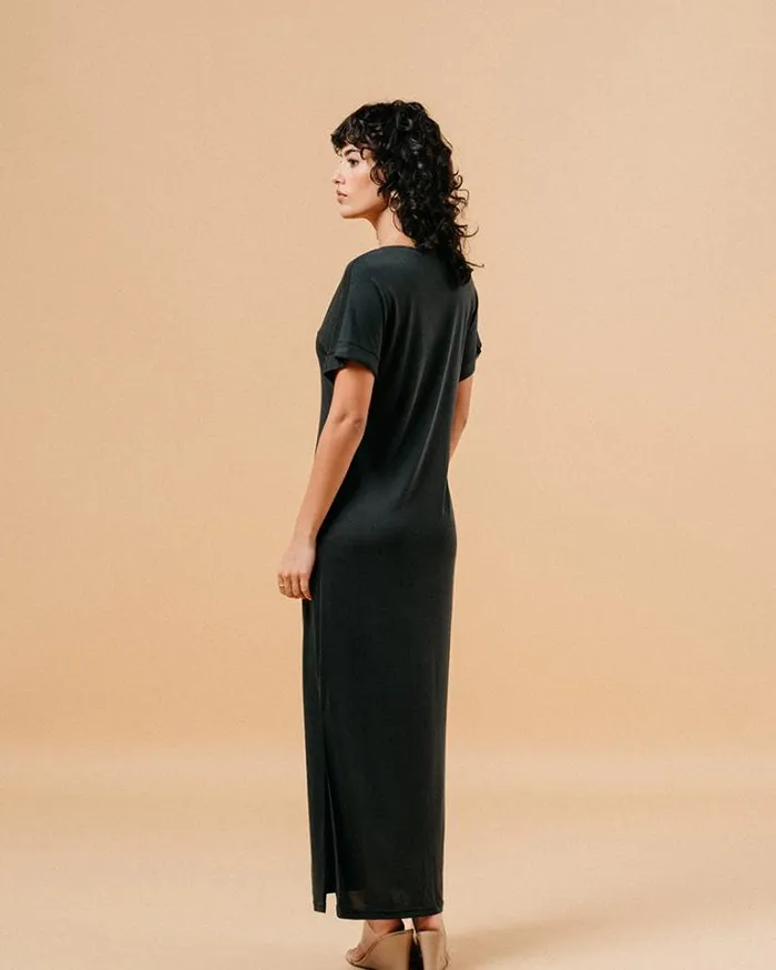 Grace and Mila Long Dresses DRESS ANTHRACITE MARGAUX 8211 Shop