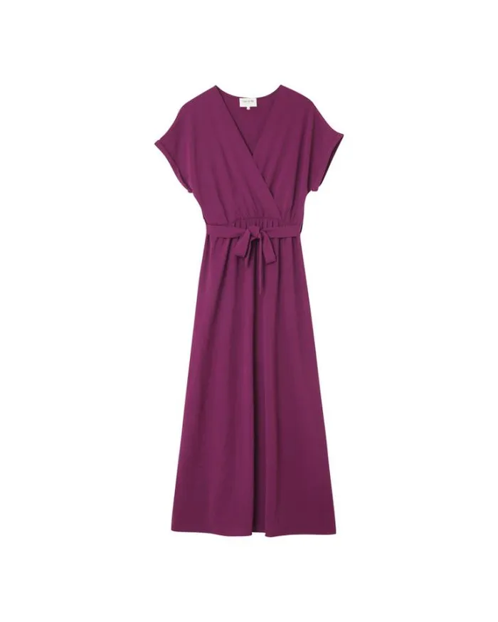 Grace and Mila Long Dresses DRESS AUBERGINE MAUD 8211 Shop