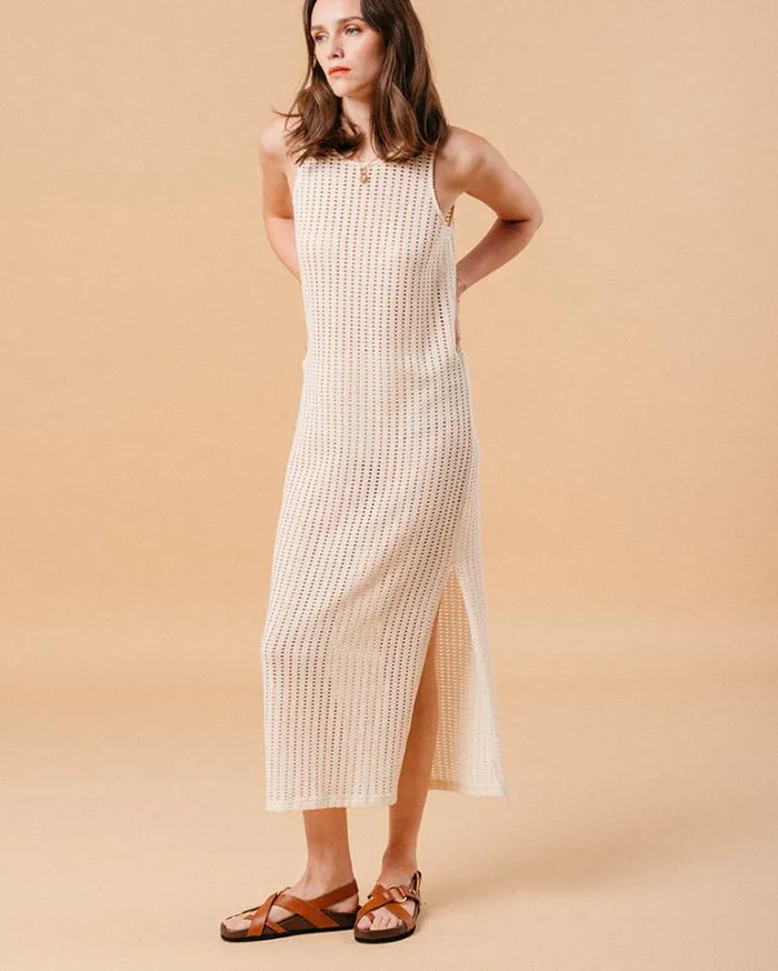 Grace and Mila Long Dresses DRESS BEIGE MUSC 8211 Shop