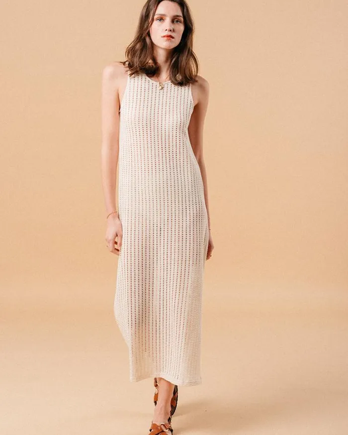 Grace and Mila Long Dresses DRESS BEIGE MUSC 8211 Shop