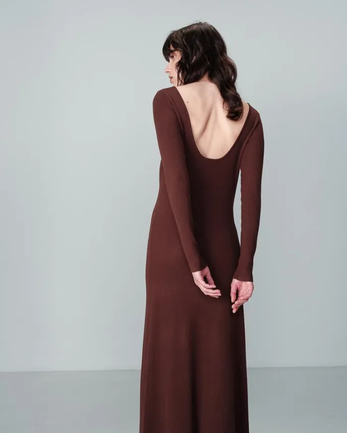 Grace and Mila Long Dresses DRESS CHOCOLAT NATHALIE 8211 Shop