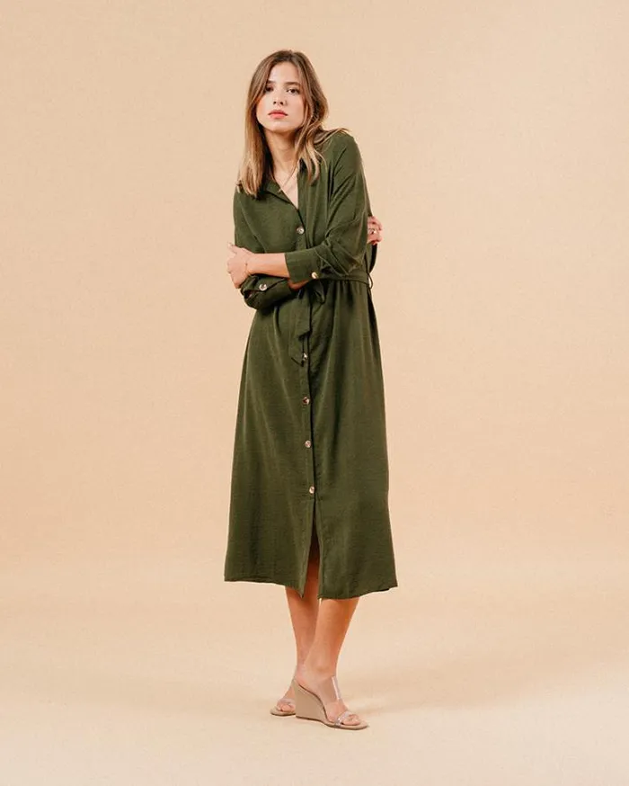 Grace and Mila Long Dresses DRESS KAKI MANOLO 8211 Shop