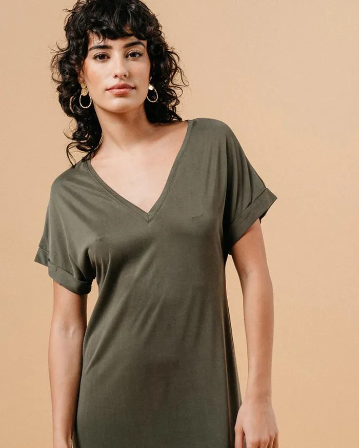Grace and Mila Long Dresses DRESS KAKI MARGAUX 8211 Shop