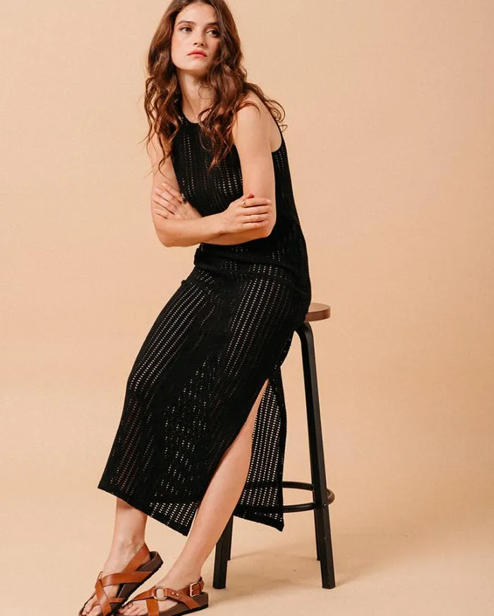 Grace and Mila Long Dresses DRESS NOIR MUSC 8211 Shop
