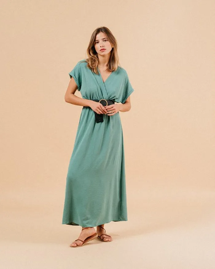 Grace and Mila Long Dresses DRESS VERT MAUD 8211 Shop