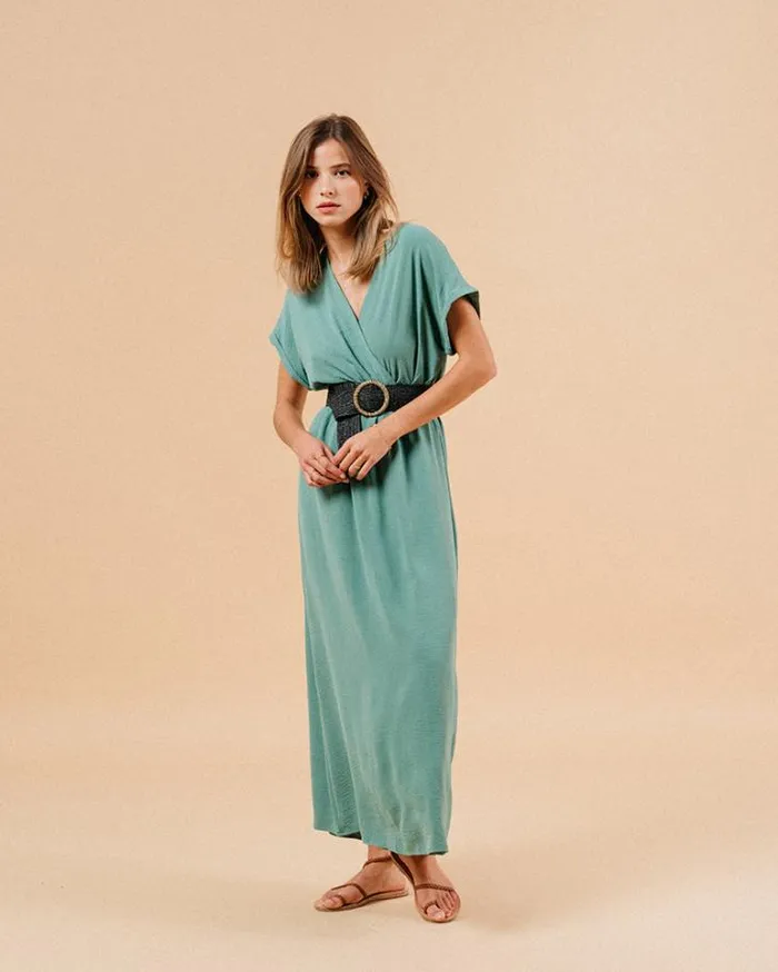 Grace and Mila Long Dresses DRESS VERT MAUD 8211 Shop