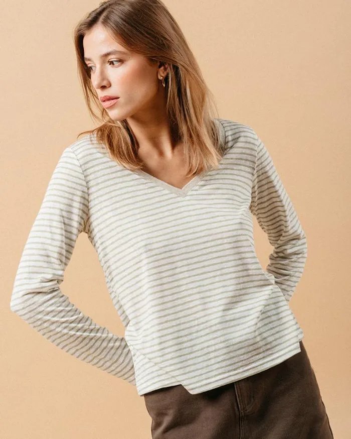 Grace and Mila LongSleeves Tshirts TSHIRT BEIGE MARTIN 8211 Shop
