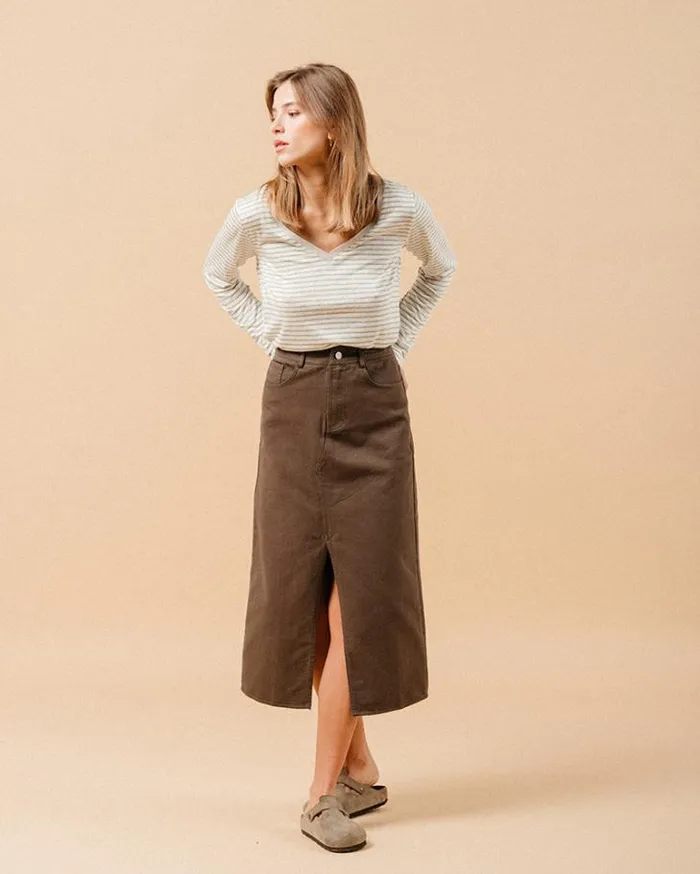 Grace and Mila LongSleeves Tshirts TSHIRT BEIGE MARTIN 8211 Shop