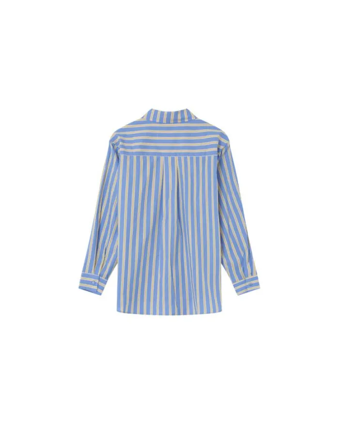 Grace and Mila Longsleeves Shirts SHIRT BLEU MALORIE 8211 Shop