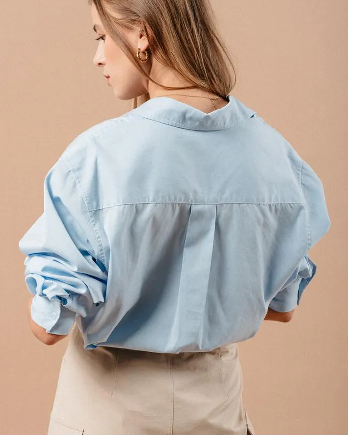 Grace and Mila Longsleeves Shirts SHIRT BLEU MAUPASSANT 8211 Shop
