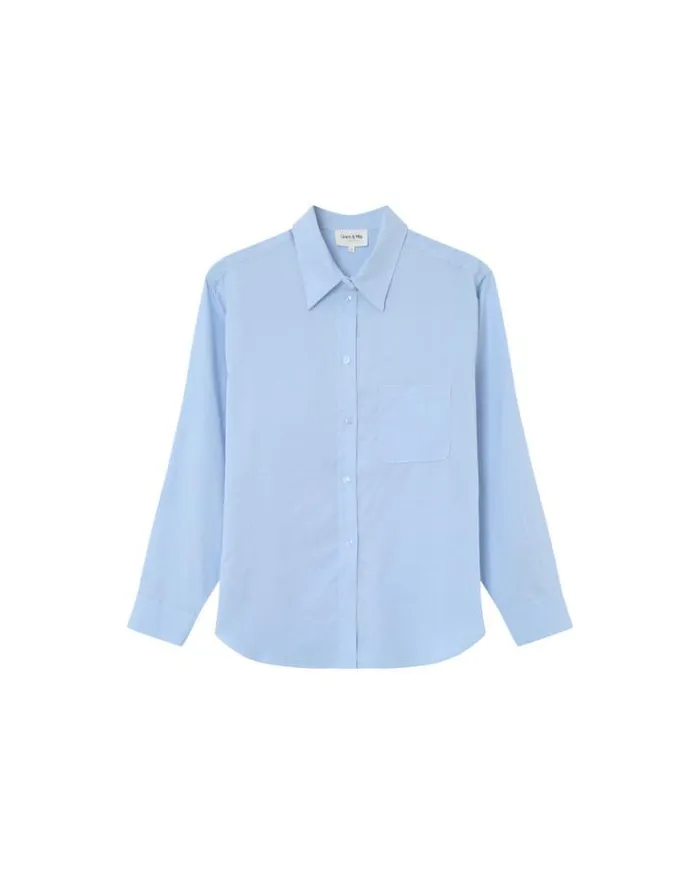 Grace and Mila Longsleeves Shirts SHIRT BLEU MAUPASSANT 8211 Shop