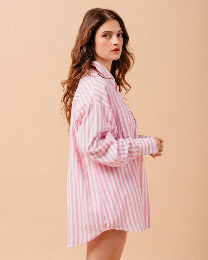 Grace and Mila Longsleeves Shirts SHIRT ROSE MONTREUIL 8211 Shop
