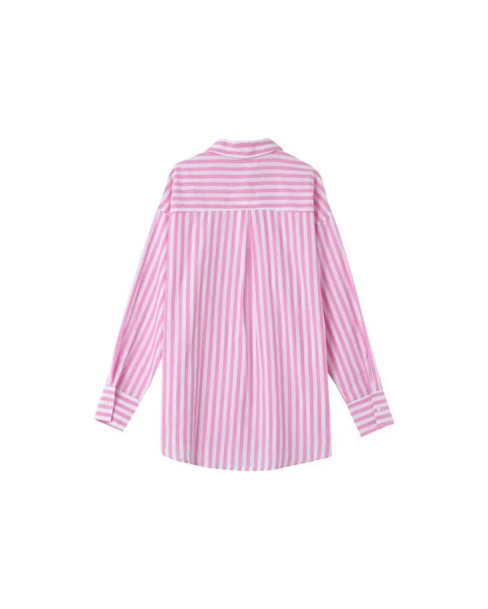 Grace and Mila Longsleeves Shirts SHIRT ROSE MONTREUIL 8211 Shop