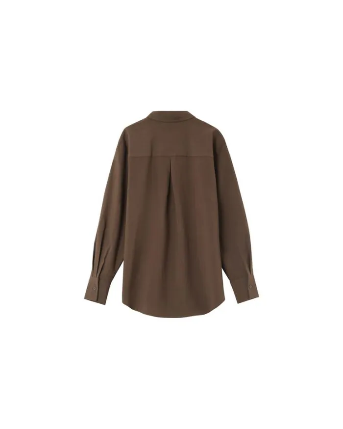 Grace and Mila Longsleeves Shirts SHIRT TAUPE NONO 8211 Shop