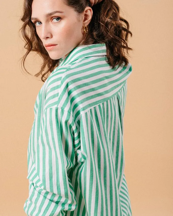Grace and Mila Longsleeves Shirts SHIRT VERT MONTREUIL 8211 Shop
