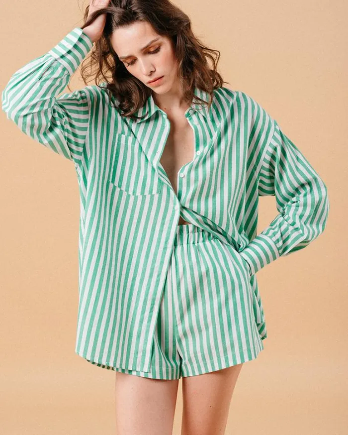 Grace and Mila Longsleeves Shirts SHIRT VERT MONTREUIL 8211 Shop