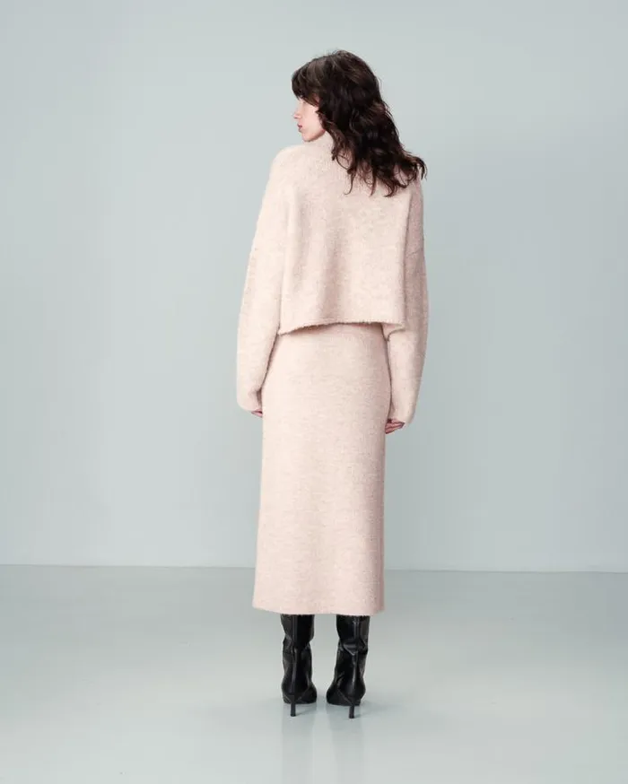 Grace and Mila Midi Skirts SKIRT BEIGE NASTIA 8211 Shop