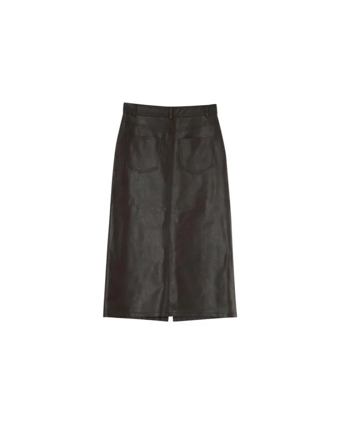 Grace and Mila Midi Skirts SKIRT CHOCOLAT NORY 8211 Shop