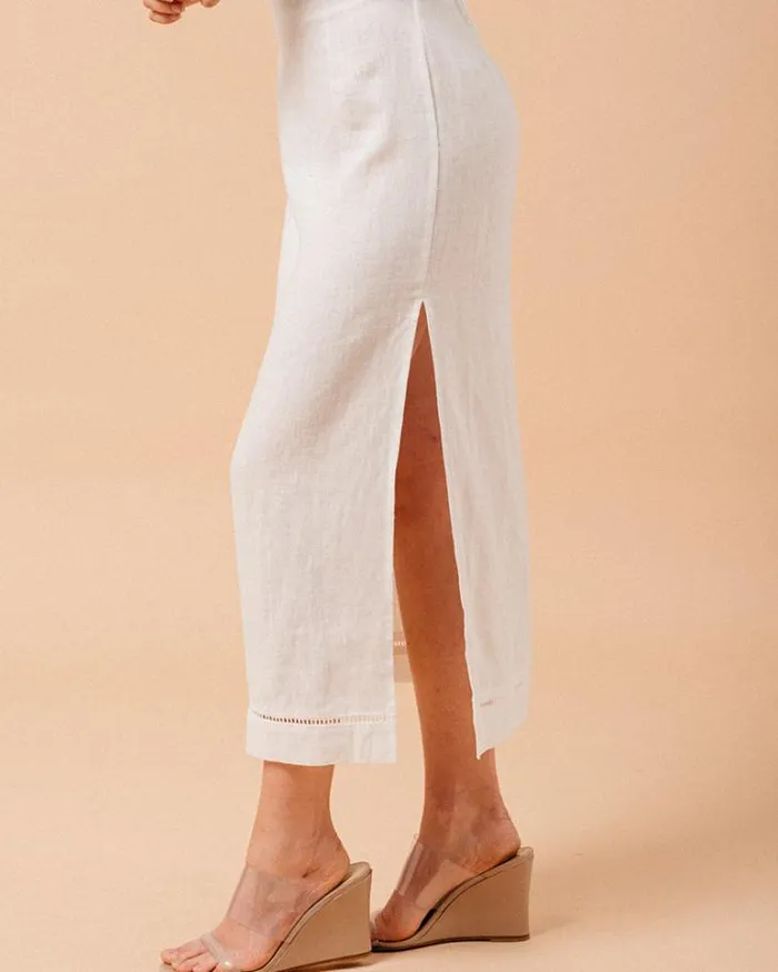 Grace and Mila Midi Skirts SKIRT ECRU MERITE 8211 Shop