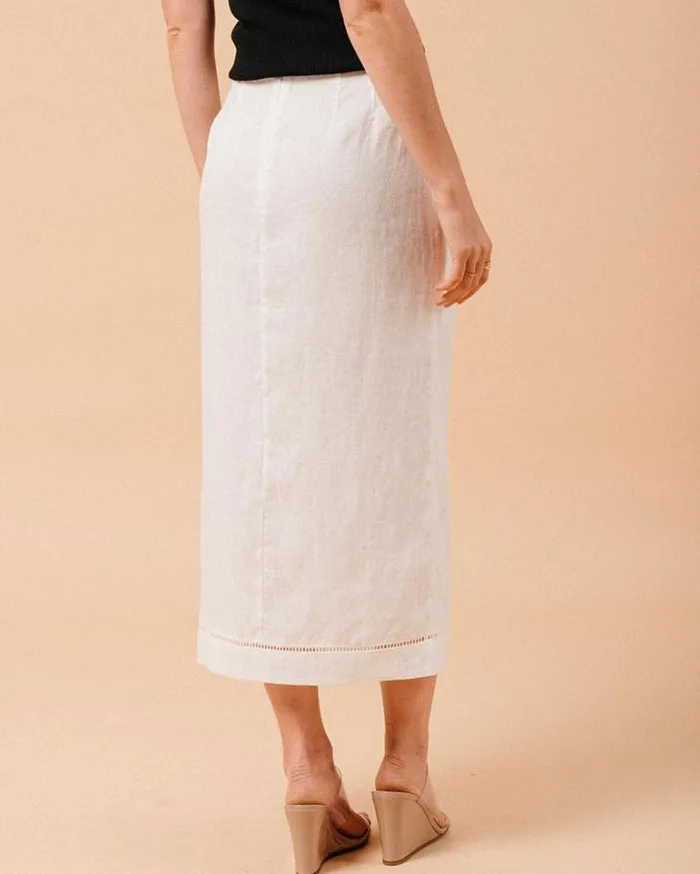 Grace and Mila Midi Skirts SKIRT ECRU MERITE 8211 Shop