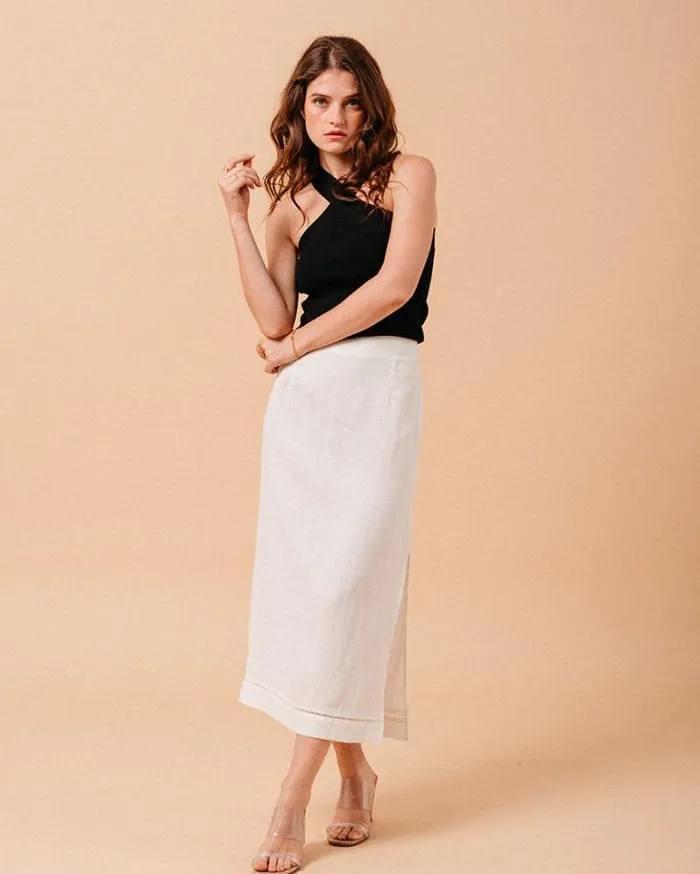 Grace and Mila Midi Skirts SKIRT ECRU MERITE 8211 Shop