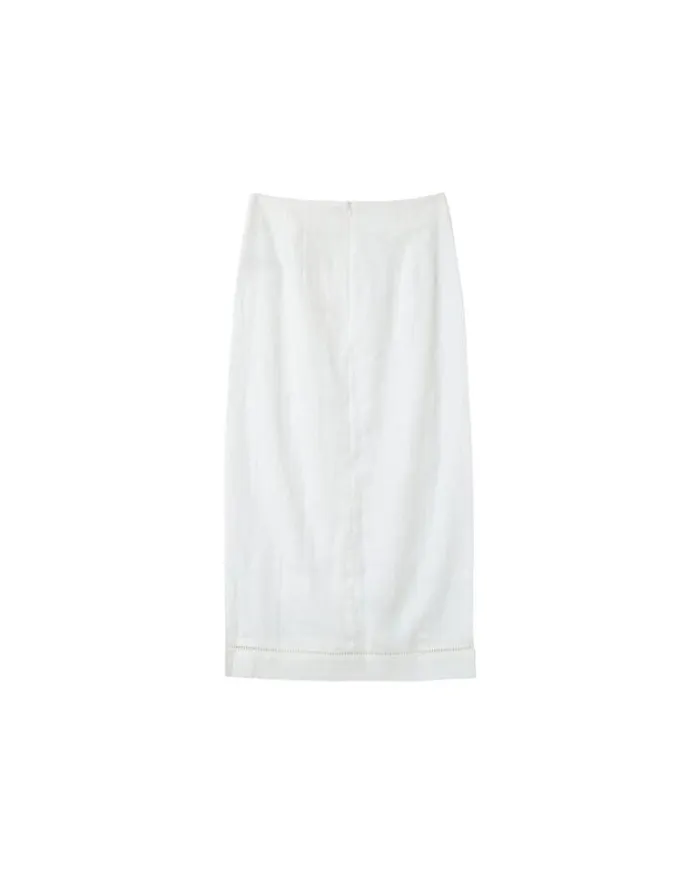 Grace and Mila Midi Skirts SKIRT ECRU MERITE 8211 Shop