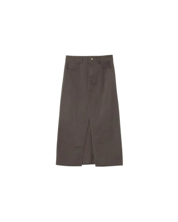 Grace and Mila Midi Skirts SKIRT KAKI MAUREEN 8211 Shop