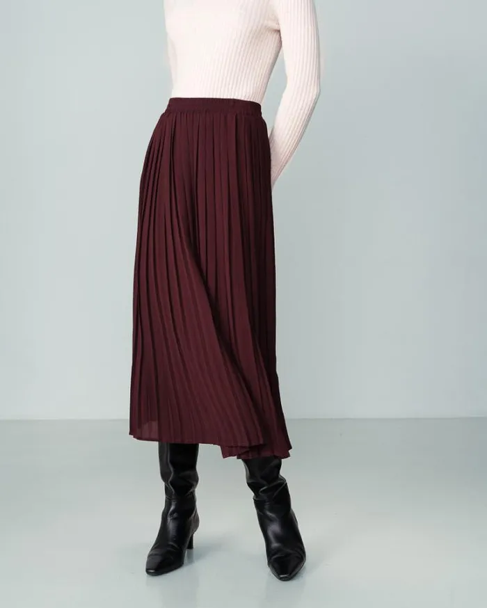 Grace and Mila Midi Skirts SKIRT PRUNE NINON 8211 Shop