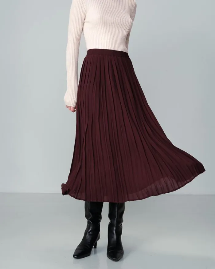 Grace and Mila Midi Skirts SKIRT PRUNE NINON 8211 Shop