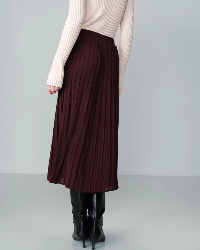 Grace and Mila Midi Skirts SKIRT PRUNE NINON 8211 Shop