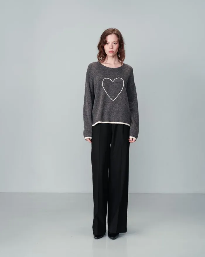 Grace and Mila Patterned Sweaters SWEATER GRIS NAMASTE 8211 Shop