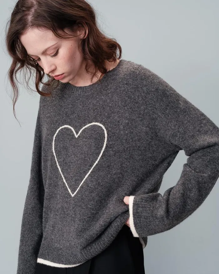 Grace and Mila Patterned Sweaters SWEATER GRIS NAMASTE 8211 Shop