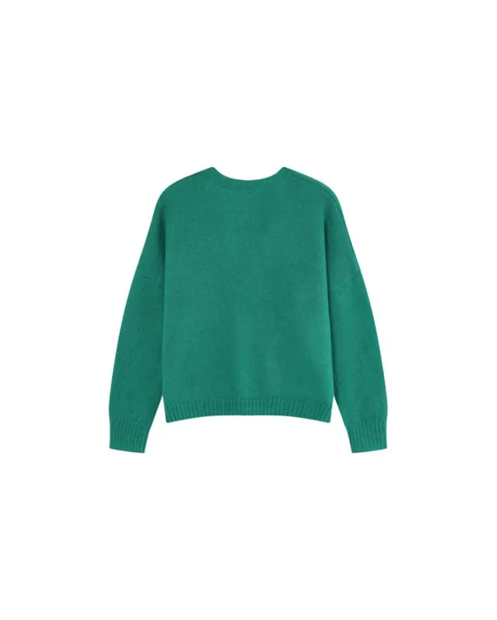 Grace and Mila Patterned Sweaters SWEATER VERT MAGALIE 8211 Shop