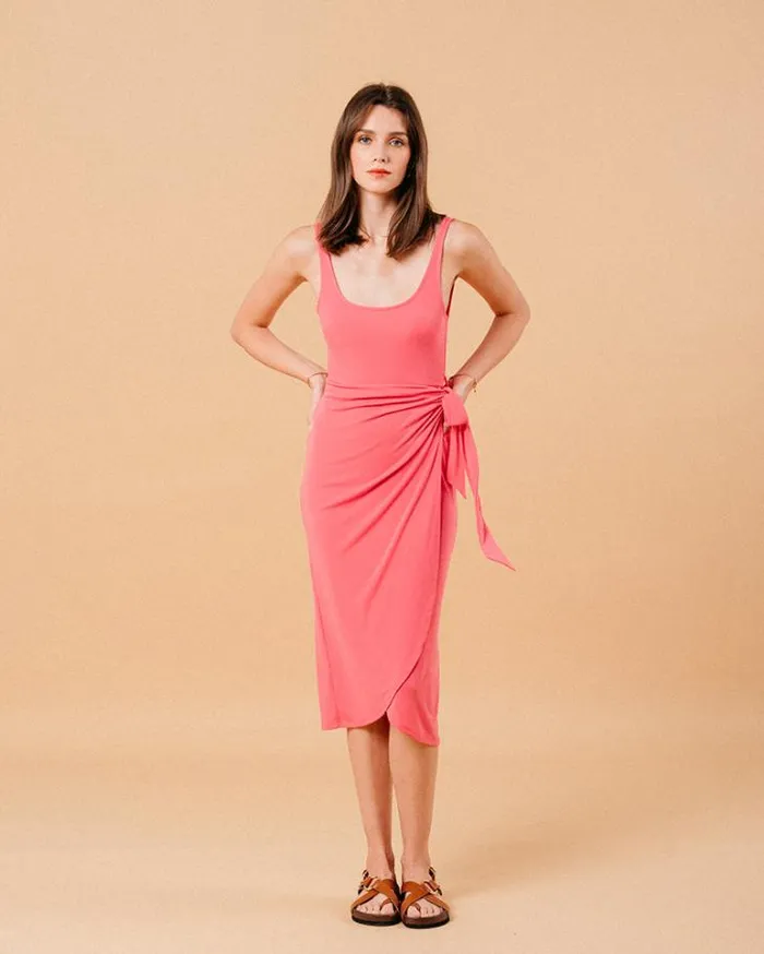 Grace and Mila Plain Dresses DRESS ROSE MIROIR 8211 Shop
