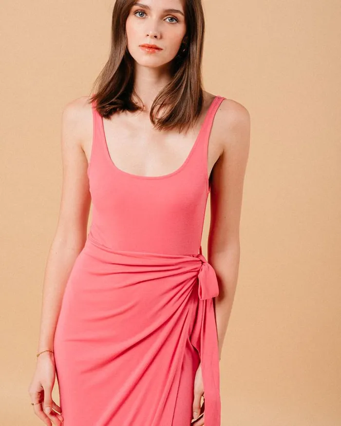 Grace and Mila Plain Dresses DRESS ROSE MIROIR 8211 Shop