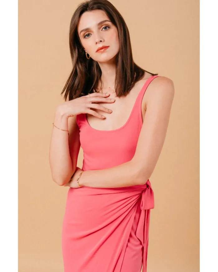 Grace and Mila Plain Dresses DRESS ROSE MIROIR 8211 Shop