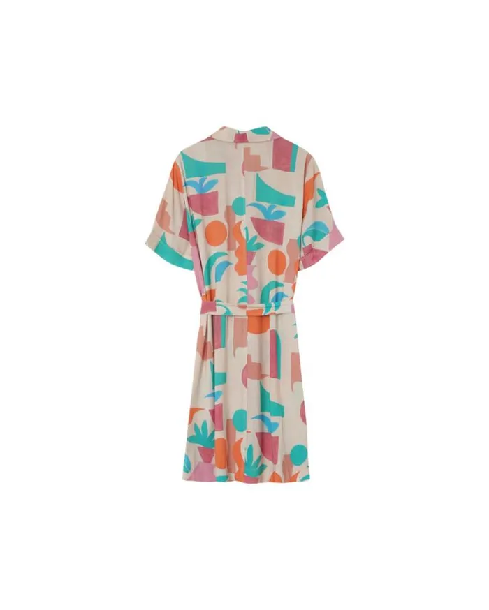 Grace and Mila Printed Dresses DRESS BEIGE MIRELA 8211 Shop