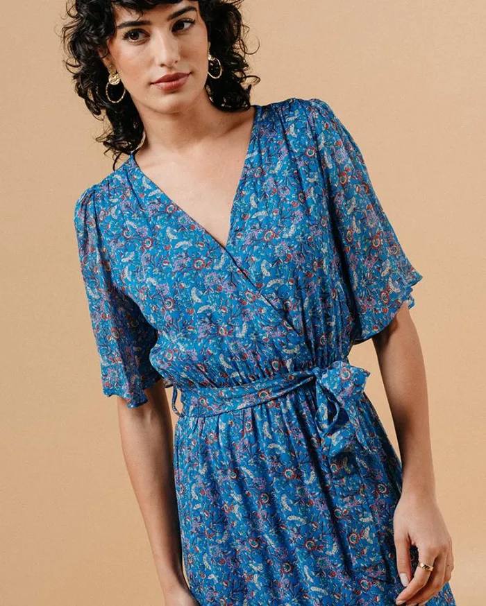 Grace and Mila Printed Dresses DRESS BLEU MARISSA 8211 Shop